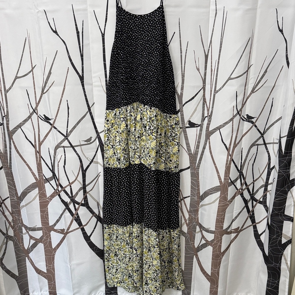 Speechless Black and White Floral Patterned Dress size 2X